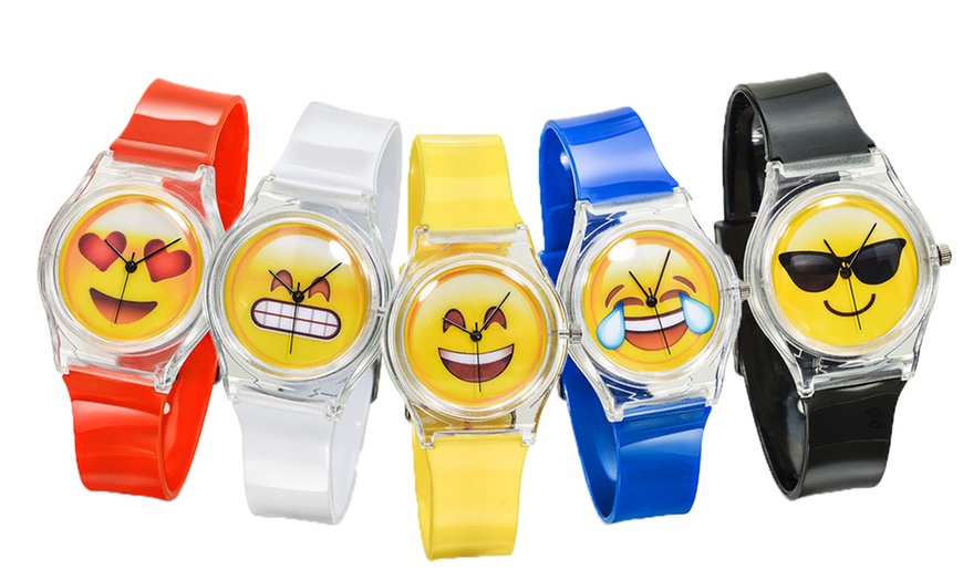 Image 1: Unisex Emoji Watch