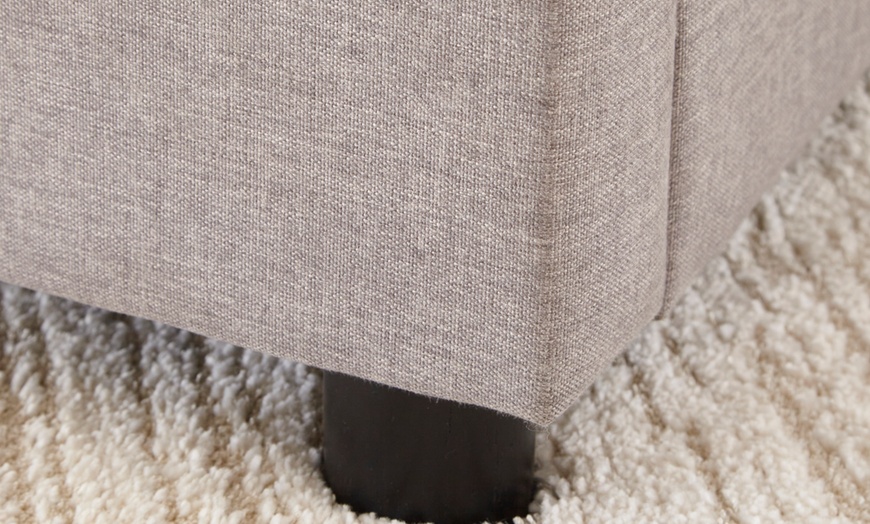 Image 12: DS Living Siena Winged Bed in Grey