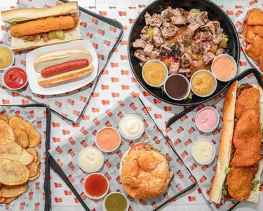 1 Half Sandwich + Choice of Chips or Fries + Soft Drink - Schnitzi