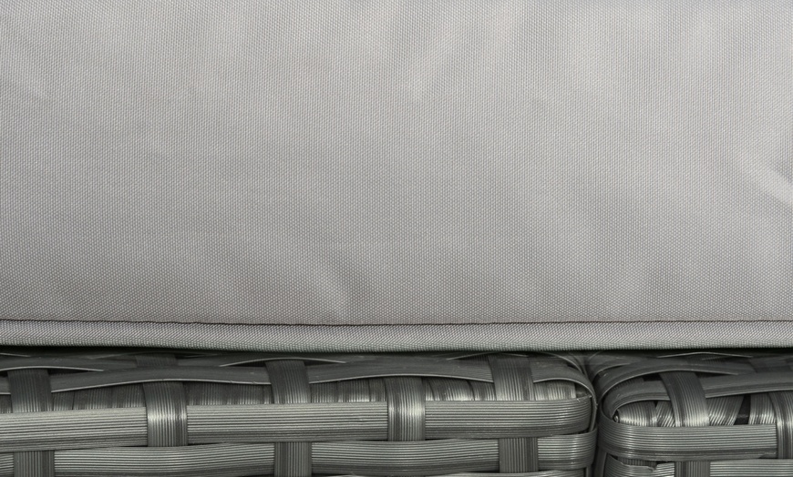 Image 7: Outsunny Seven-Seater Rattan-Effect Recliner Furniture Set