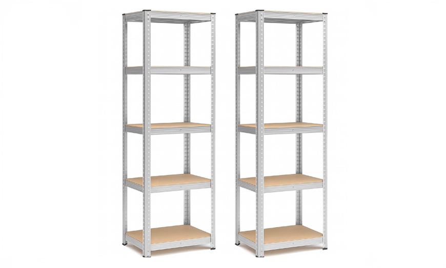 Image 2: Set di 2 scaffali in metallo