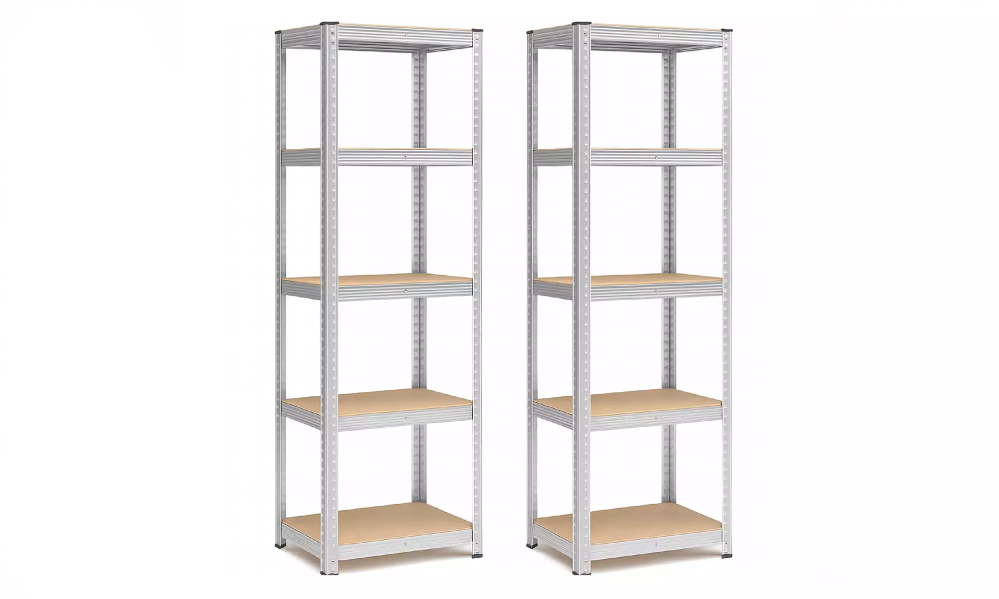 Set di 2 scaffali in metallo