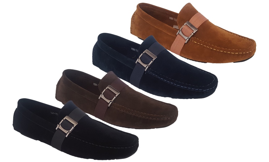 Image 1: Men's Slip-On Moccasins 