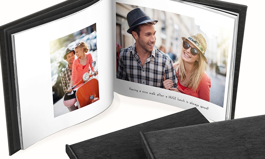 Custom Leather Cover Photo Books from Printerpix | Groupon