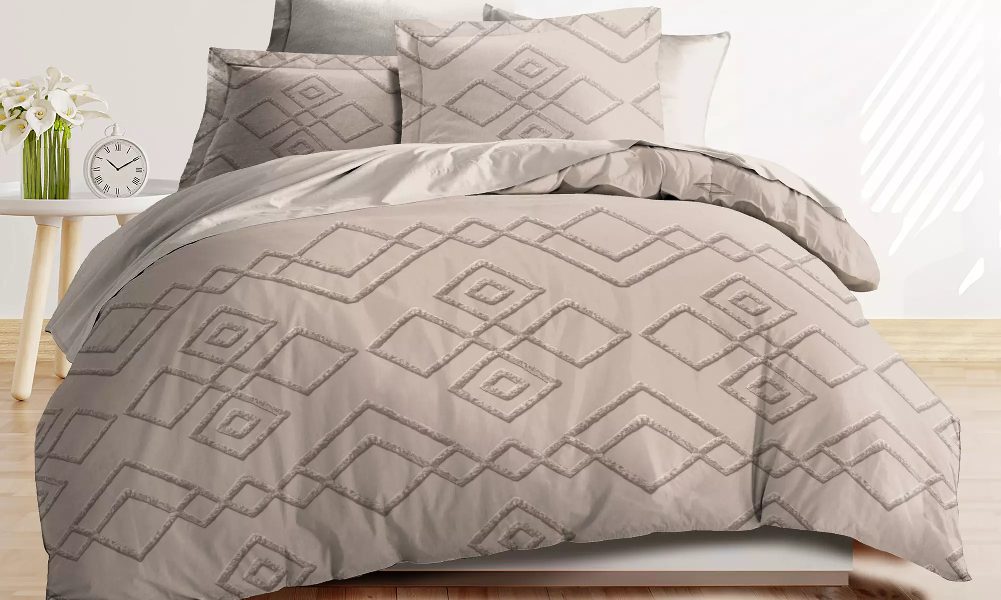 Parure de couette 3 pièces "Louna" d'Univers Décor