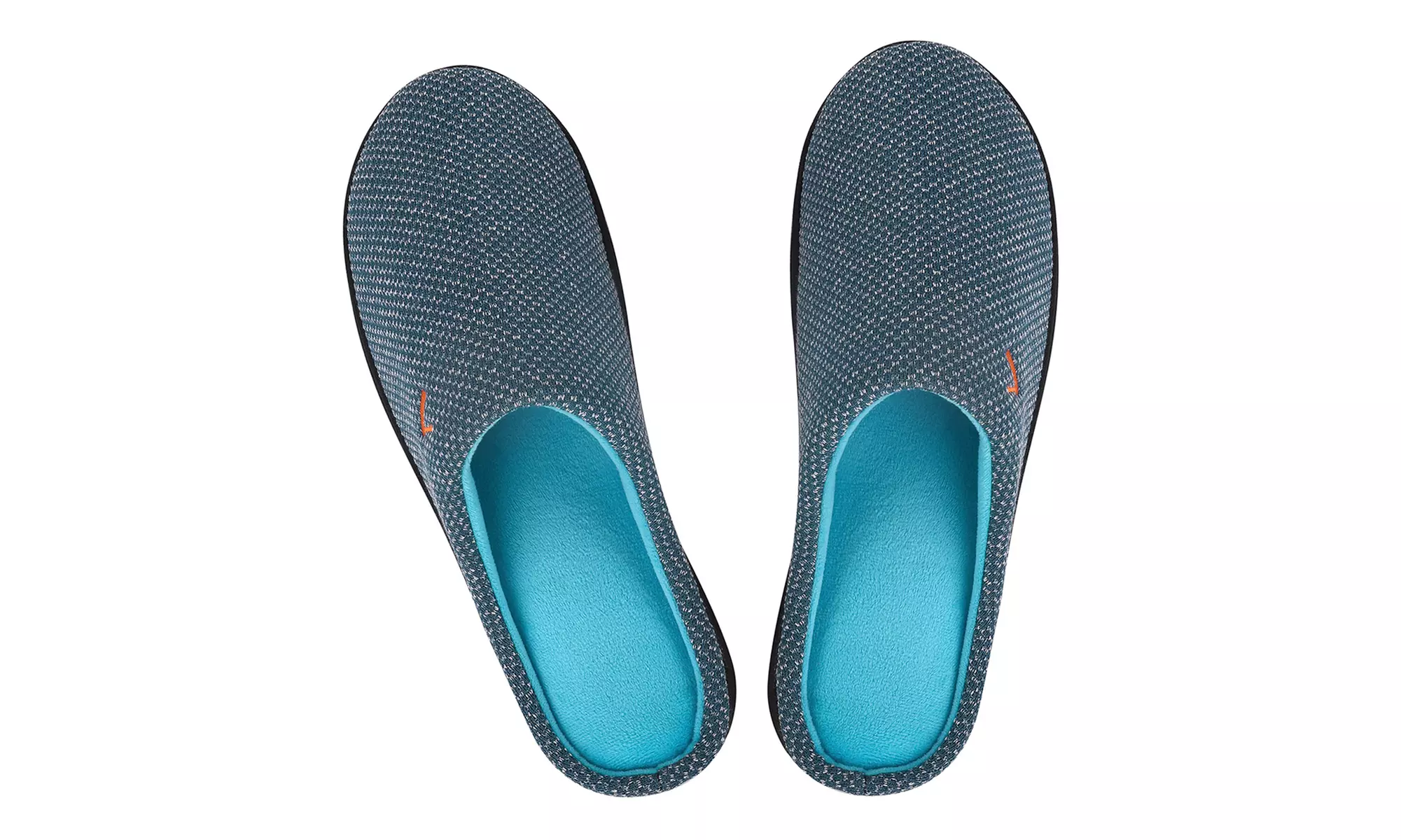 VONMAY Men's Slippers Two-Tone Cozy House Shoes Open Back Memory Foam Slippers