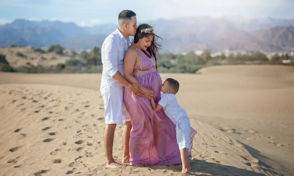 Sesión fotográfica Dulce espera con fotos editadas en alta resolución