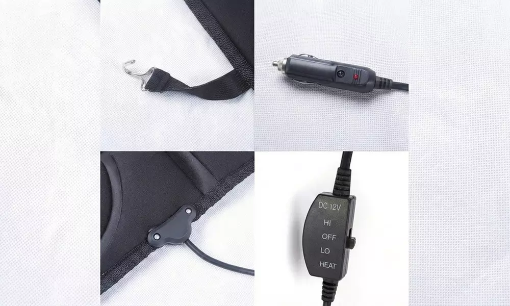 Funda calefactable para asiento de coche; modelo universal