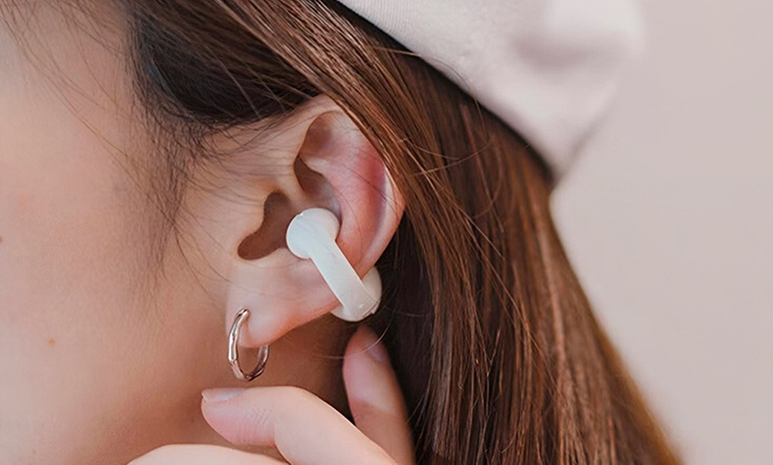 Image 1: Auriculares inalámbricos Bluetooth con tecnología de conducción ósea
