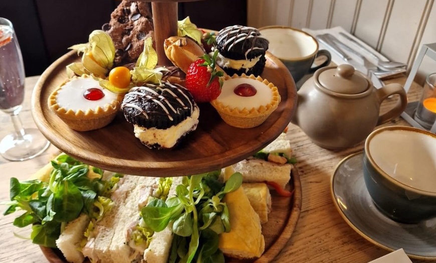 Image 3: American Smokehouse Afternoon Tea for 2 or 4 with Optional Prosecco