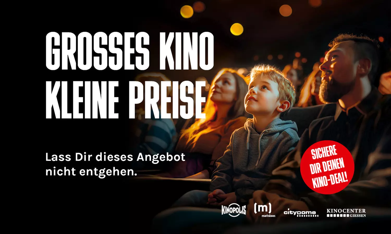 Kinoticket für alle 2D-Filme inkl. Filmzuschlag und Überlänge