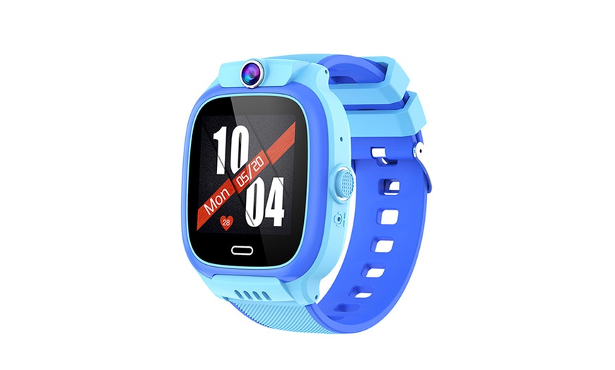 Image 5: 4G Kids' GPS Tracker Smart Watch Available in Pink, Black, or Blue