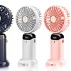Image 1: One or Two Portable USB Handheld Fans with Five Speed Settings