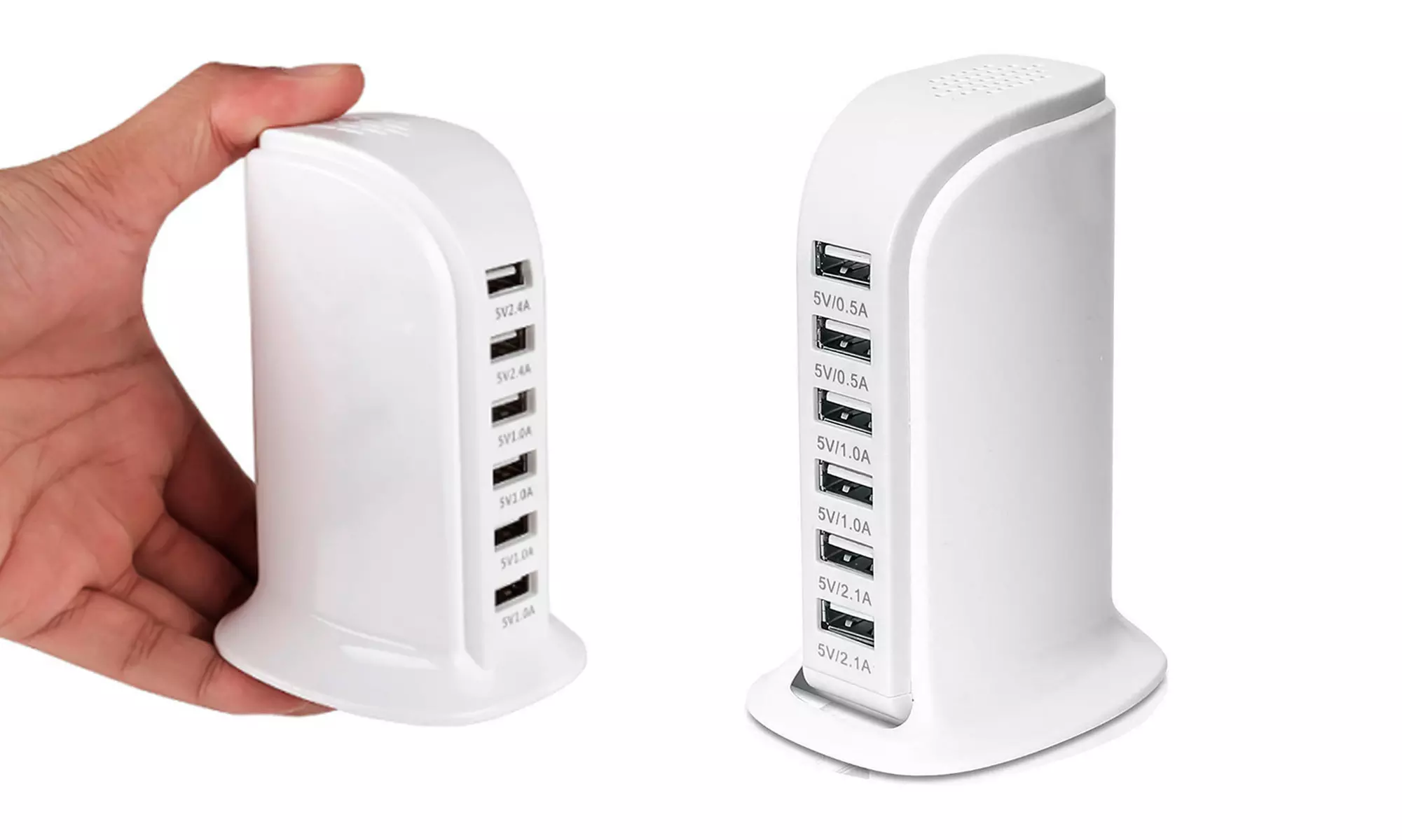 Zummy 30W Multi 6 Port USB Charger Rapid Charging Station Desktop Hub