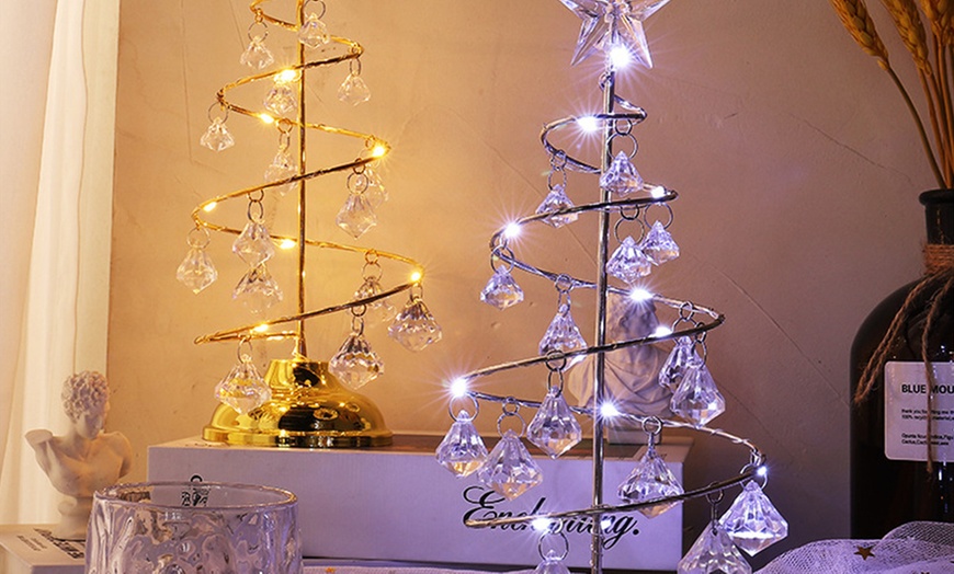 Image 7: Crystal Christmas Tree Lamp