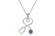 18K Gold Plated Stethoscope Heart Pendant Necklace with crystals from Swarovski - Second Medium