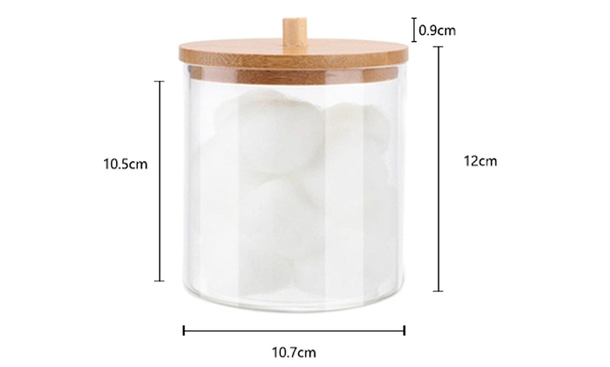 Image 11: Clear storage containers with Bamboo lids