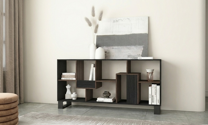 Image 33: Multi-Position Designer Bookcase