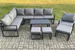 Fimous 10-Seater Aluminium Outdoor Lounge Sofa Set - Image 2