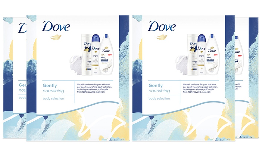 Image 7: Dove Gently Nourishing Body Selection Three-Piece Gift Set