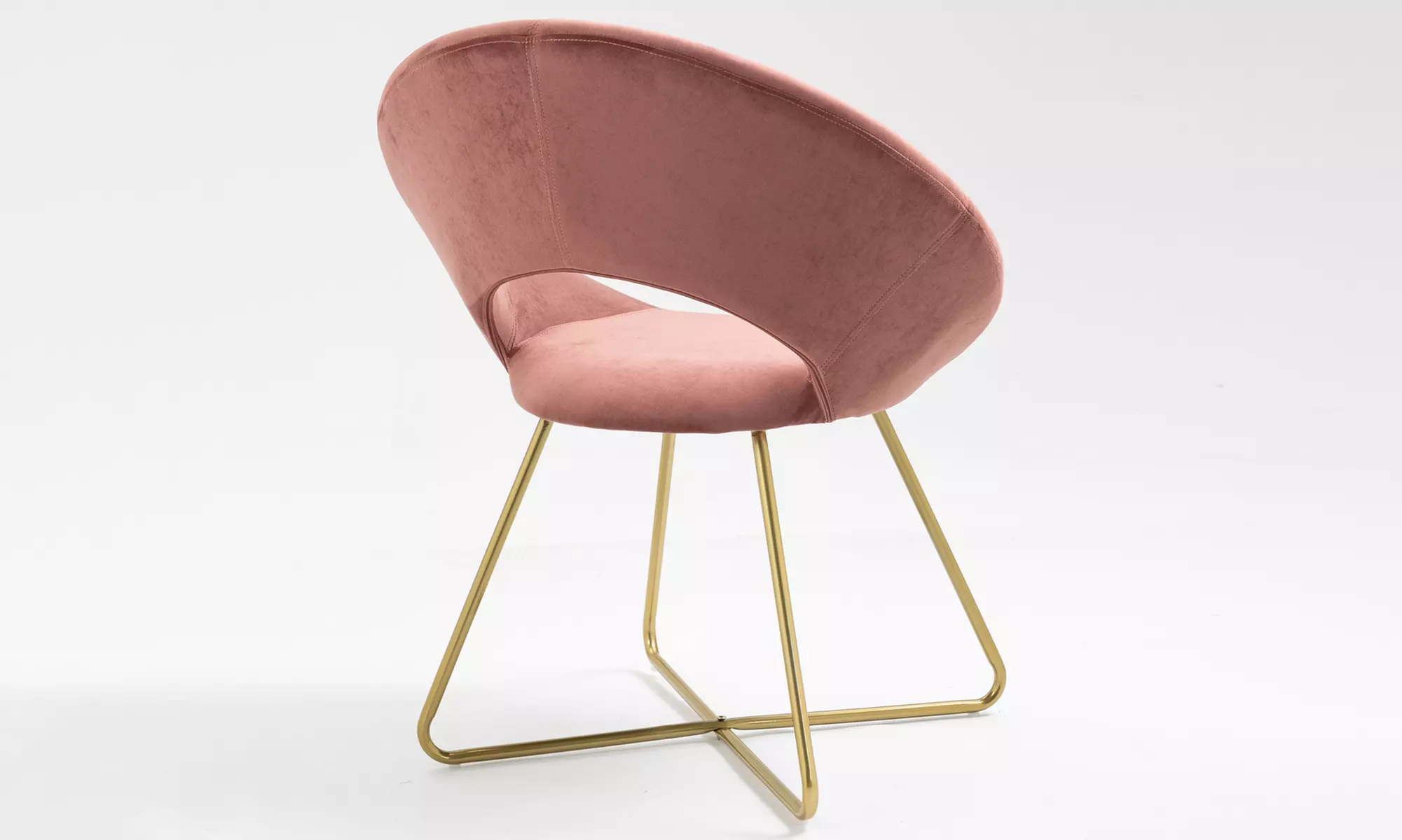 Poltrona tonda in velluto