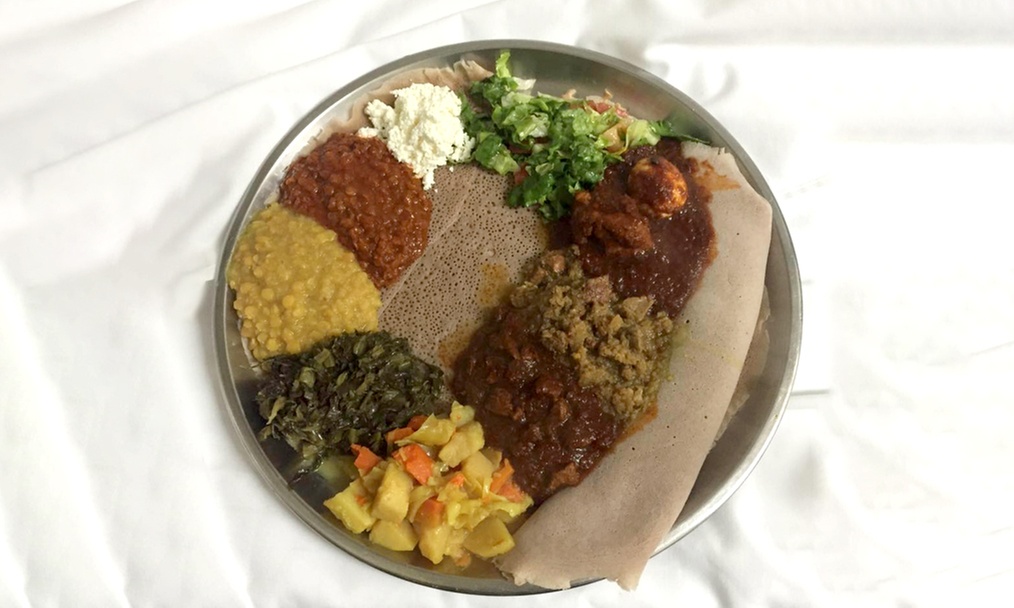 Enjoy Dining Credit or Authentic Ethiopian Cuisine