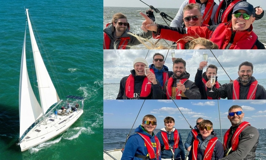 Image 7: Met zijn zevenen 8 uur lang bubbels met kapitein op open zee