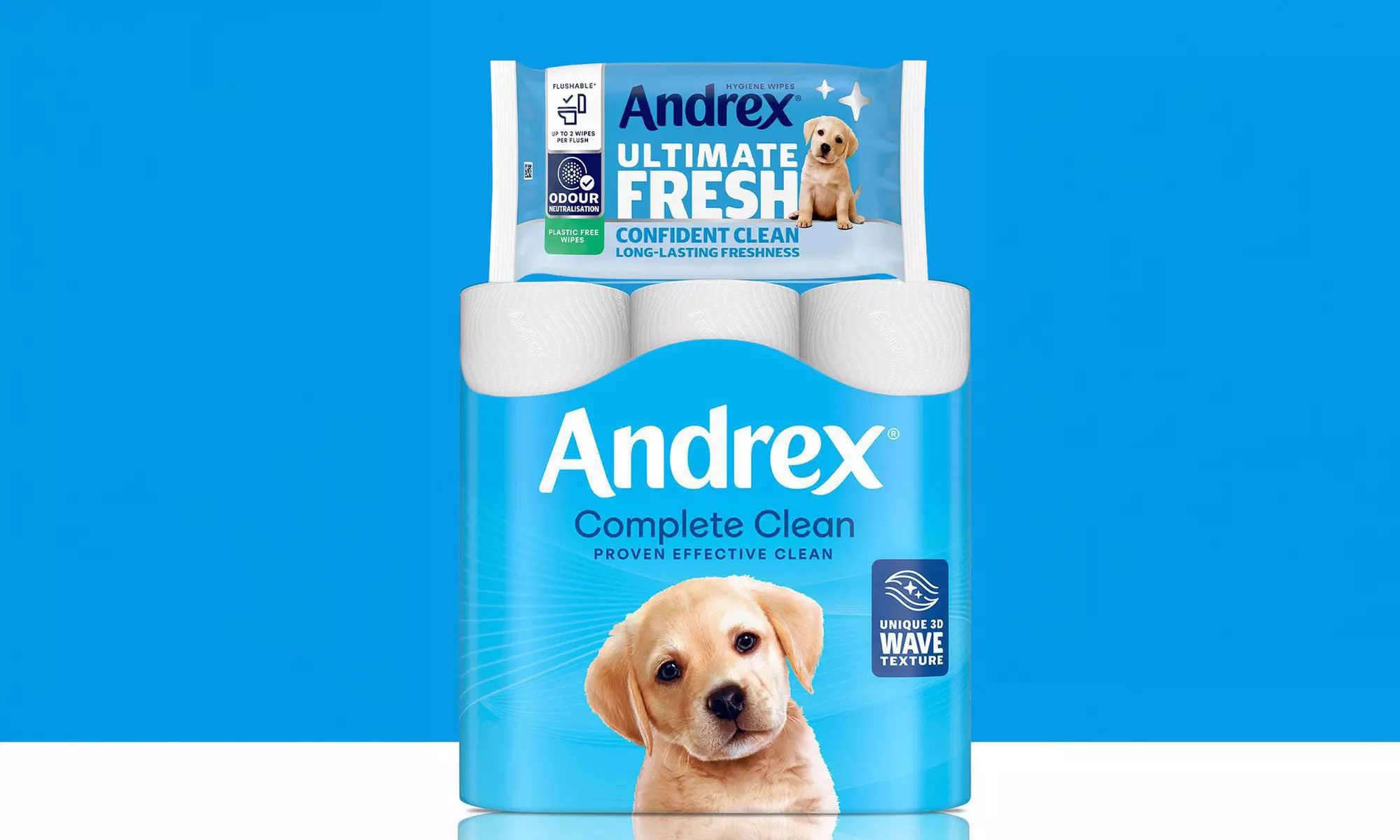 Andrex Washlets Confident Clean Biodegradable & Flushable Toilet Wipes
