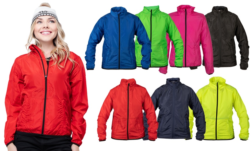 Image 1: Giubbotto non imbottito con cappuccio da donna