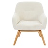 Image 18: Poltrona scandinava con gambe in legno massello Doosense