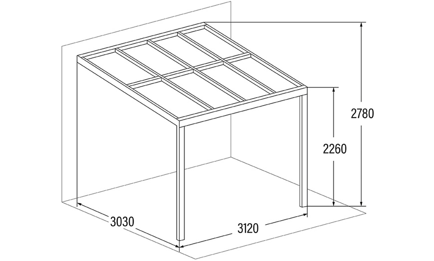 Image 11: Home Deluxe Terrassenüberdachung SOLIS