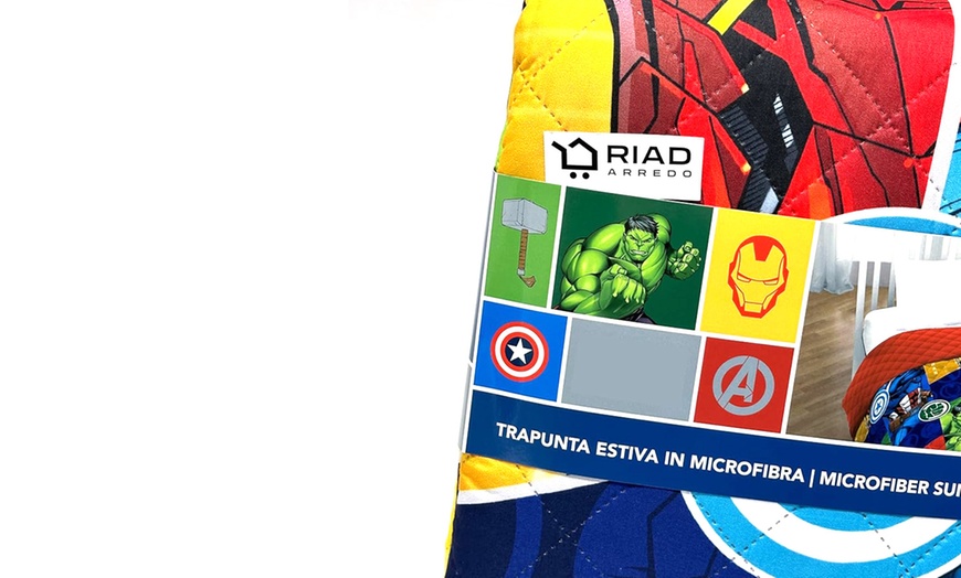 Image 8: Trapuntino singolo Disney Marvel