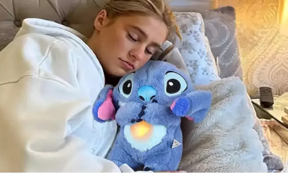 Peluche anti-stress et anxiété grande taille, inspirée de Stitch