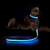 Image 2: Safety Luminous LED Dog Light Up Collar Night Glow Adjustable Collar with Leash