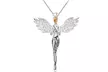 Crystal Guardian Angel Pendant Necklace - Christmas Cracker or Gift Bag Presented - Image 2