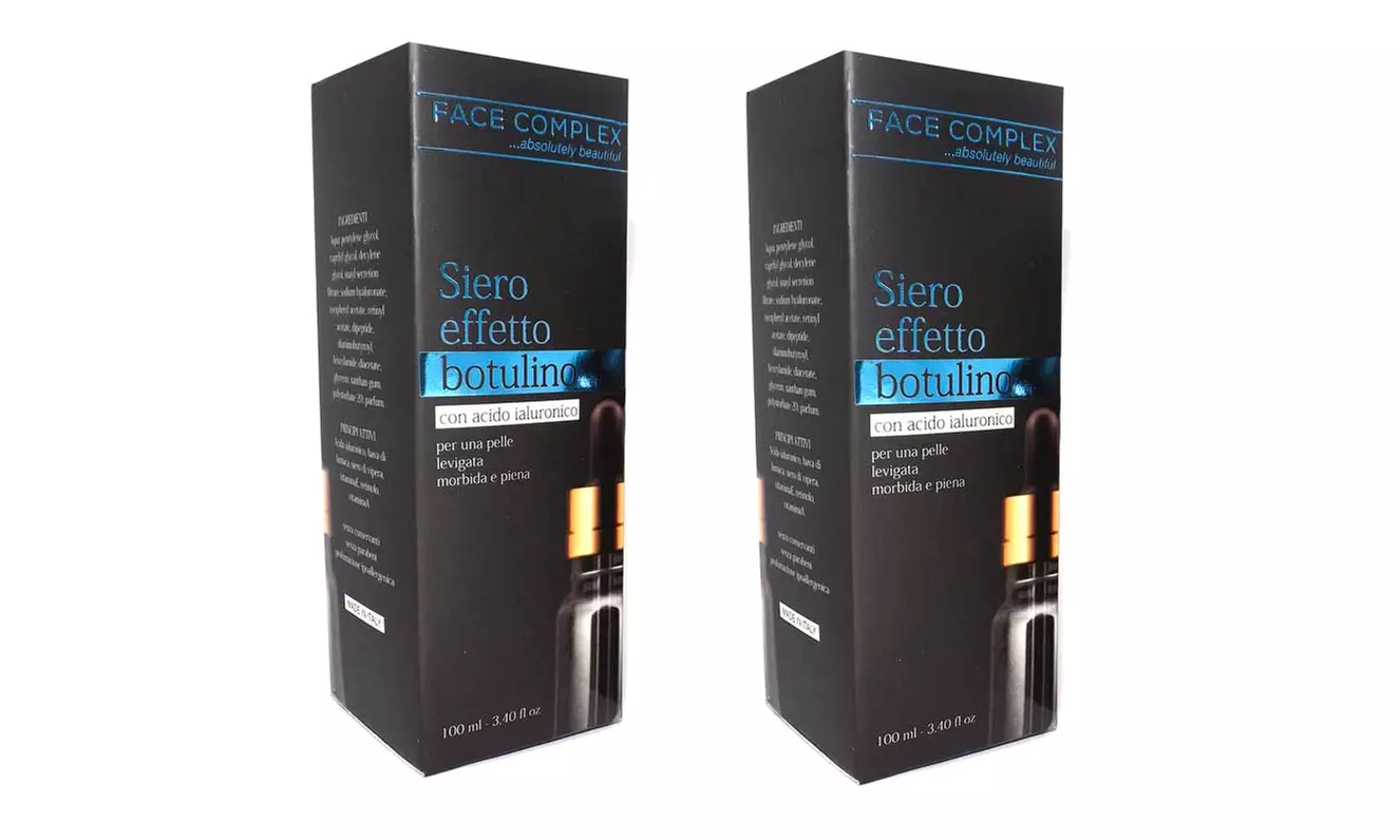 Sieri viso effetto botulino, vitamina C e retinolo di Face Complex