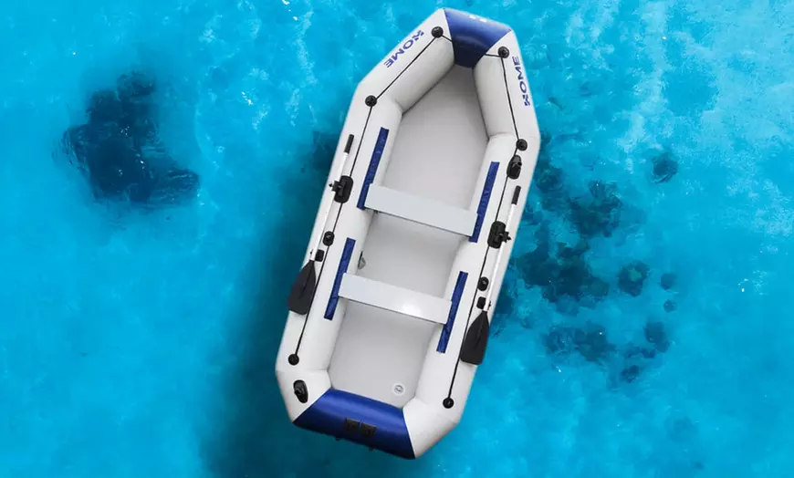 Image 1: Bateau pneumatique Home Deluxe pour la pêche, avec ou sans moteur