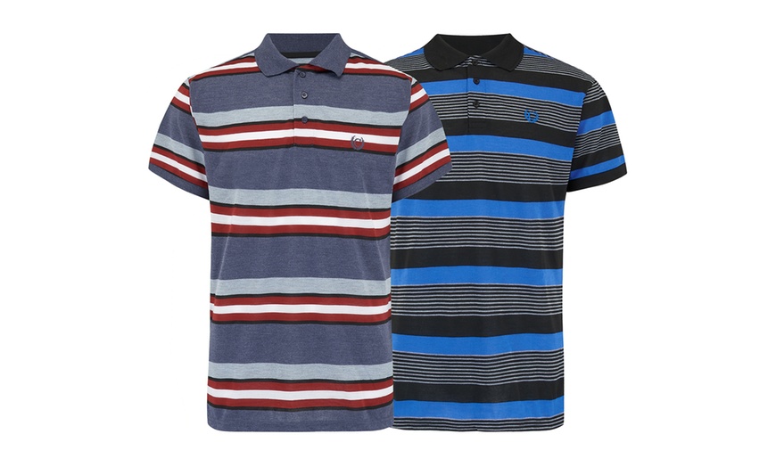 Image 8: Set van 2 gestreepte poloshirts