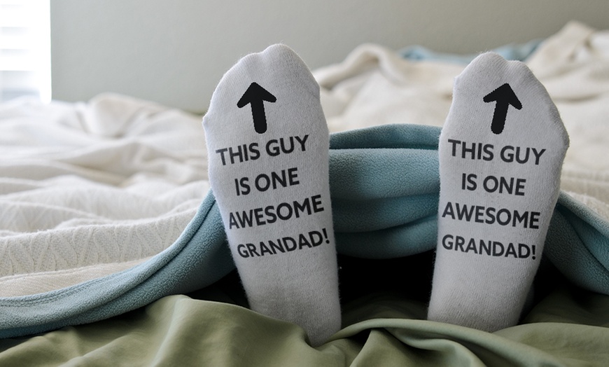 Image 1: Awesome Grandad Socks
