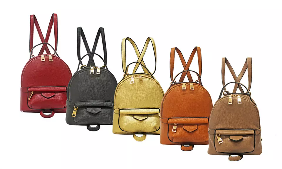 Two-in-One Mini Fashion Backpack and Cross-Body Bag - Primary Image