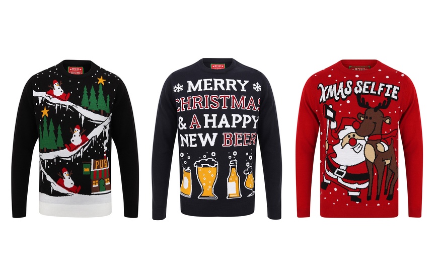 Image 1: Men's Christmas Jumper