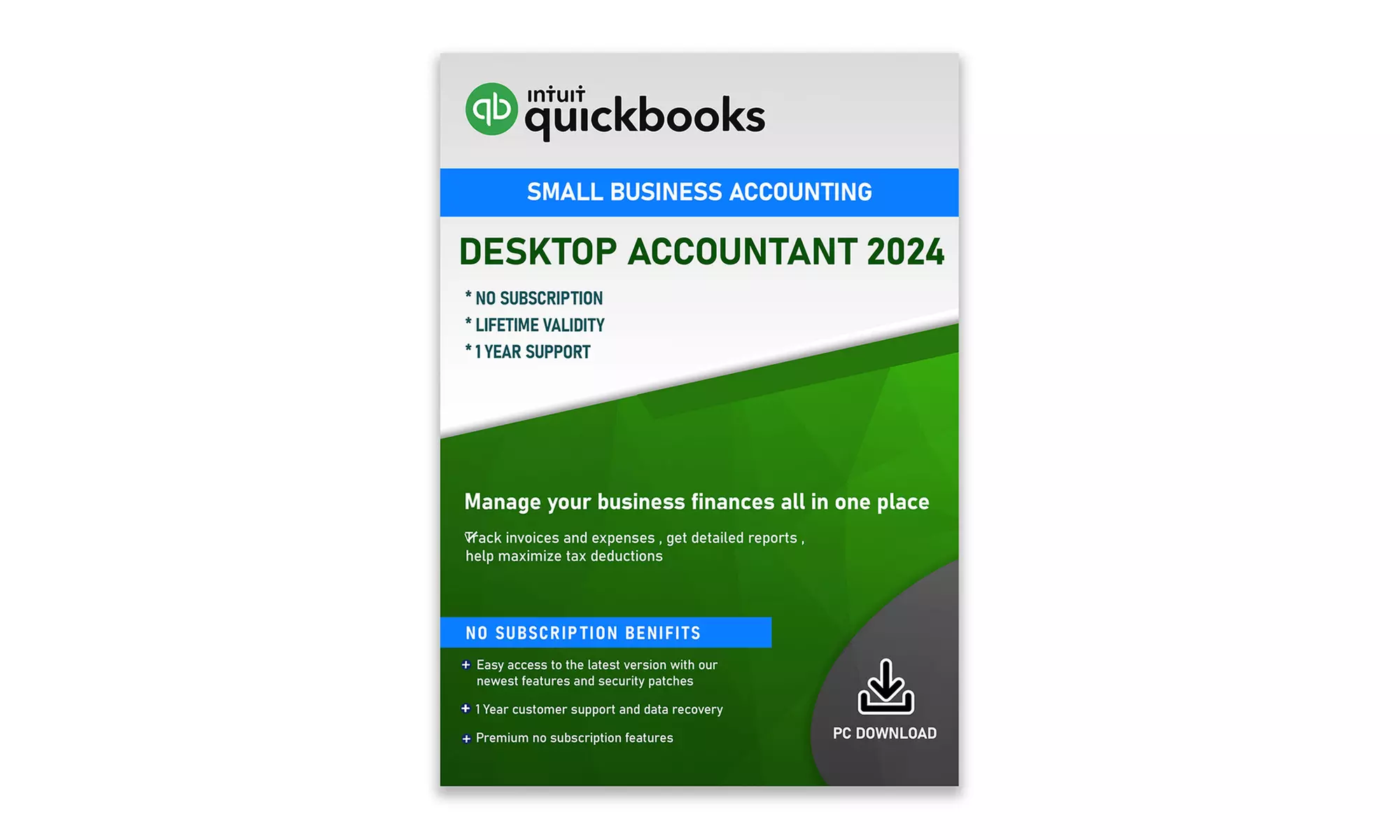 Intuit Quickbooks Desktop Accountant 2024 Lifetime Activation for PC - 70% Off - Primary Image
