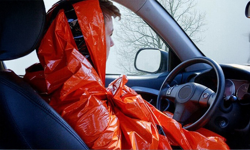 Image 4: PE Emergency Sleeping Bag Thermal Waterproof Outdoor Survival Camping Bag