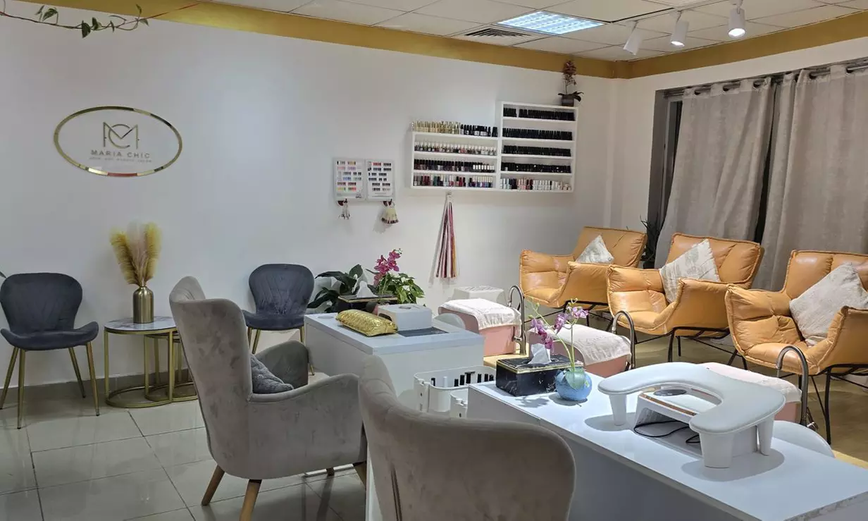 Classic or Gelish Mani-Pedi with Optional Hand & Foot Spa at Maria Chic Hair And Beauty Salon(Up To 58% Off) - Primary Image