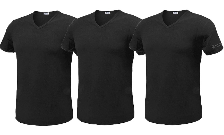 Image 12: 3x, 6x oder 12x Sergio Tacchini T-Shirt mit V-Ausschnitt für Herren