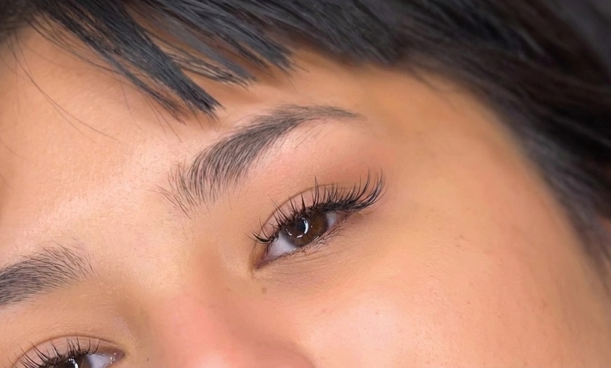Image 3: Classic, Hybrid, or Volume Eyelash Extensions w/w/o Two Week Fill