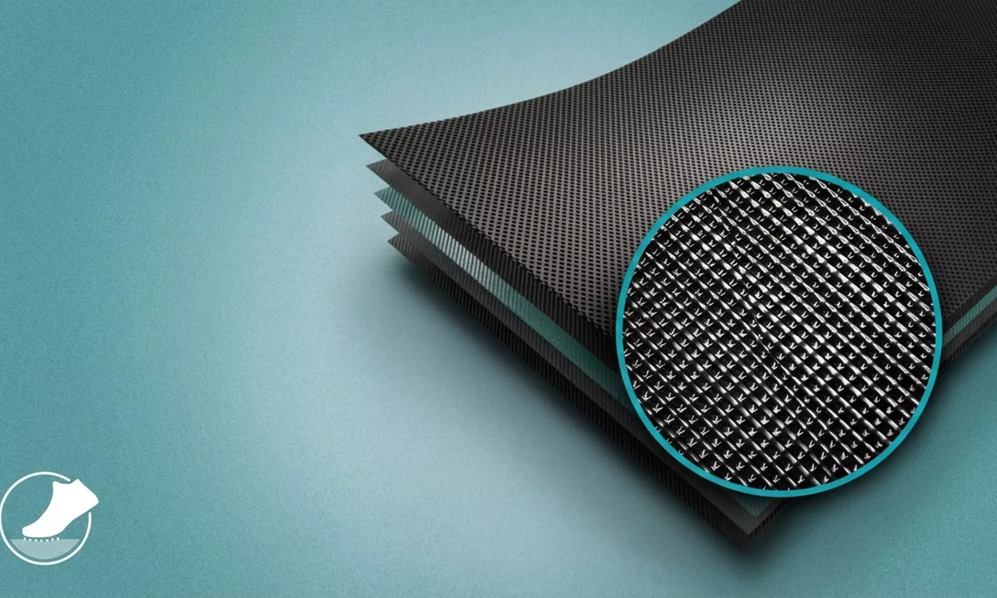 Tapis roulant ultrapiatto nero Space 1800