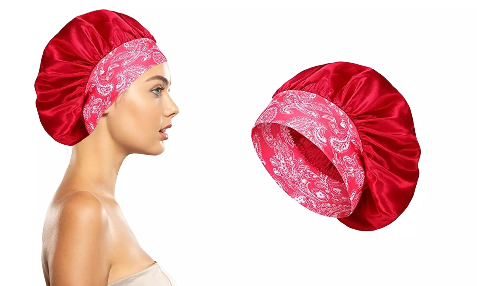 Women's Silky Satin Head Scarf Hair Wrap Cap Hat Headband Sleeping Bonnet
