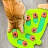 Image 2: Interactive Cat Puzzle Feeder - Treat Dispensing Slow Feeder Toy
