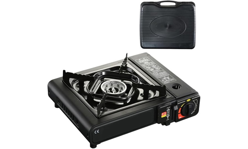 Image 2: Portable Camping Stove with Carry Case